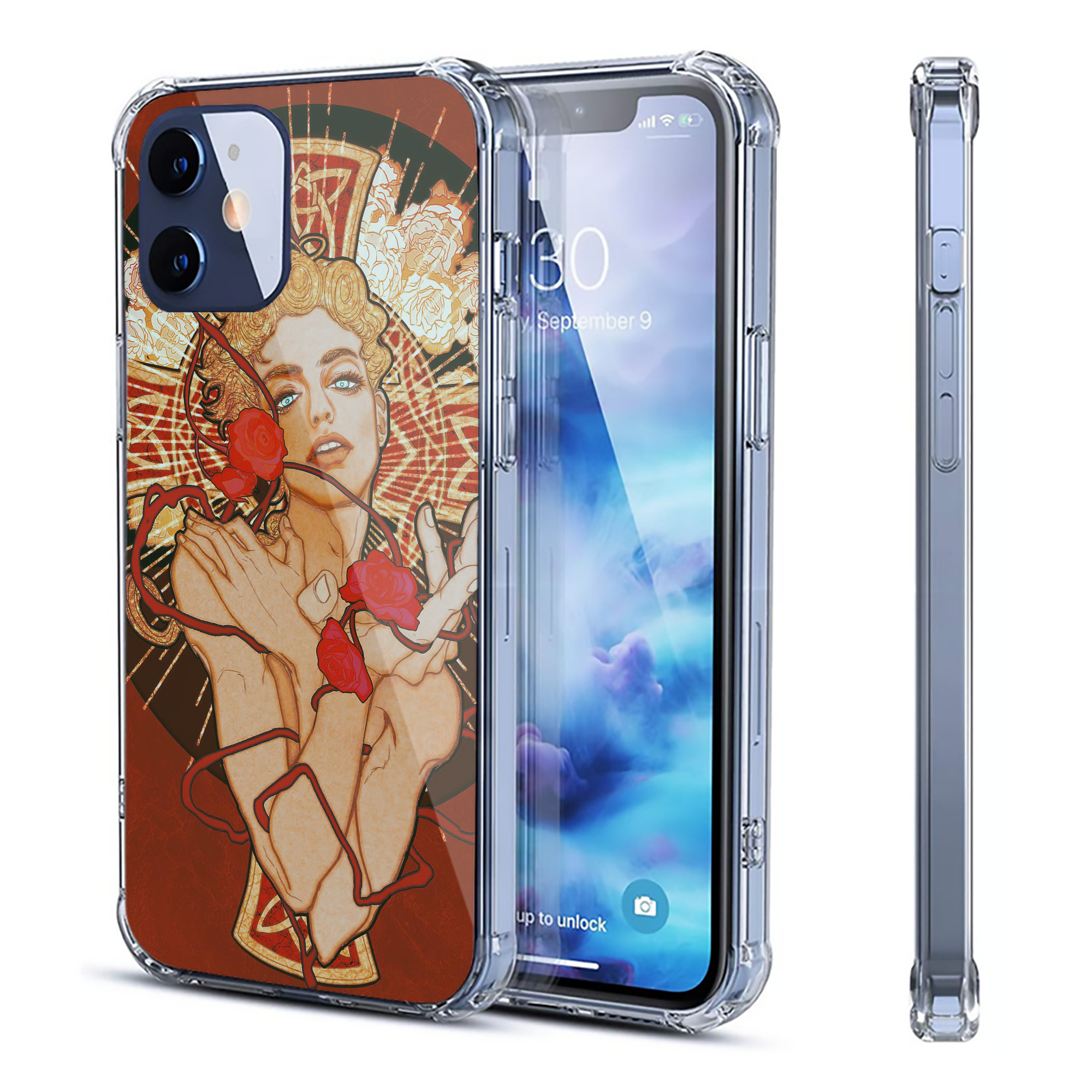 （画像用） ジョジョの奇妙な冒険 JoJo's Bizarre Adventure 【iPhone 12シリーズ対応】透明スマホケース（クリアソフトケース）
